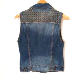 💥 EUC BDG Studded Denim Vest, XS
